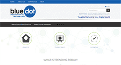 Desktop Screenshot of bluedotpromos.com
